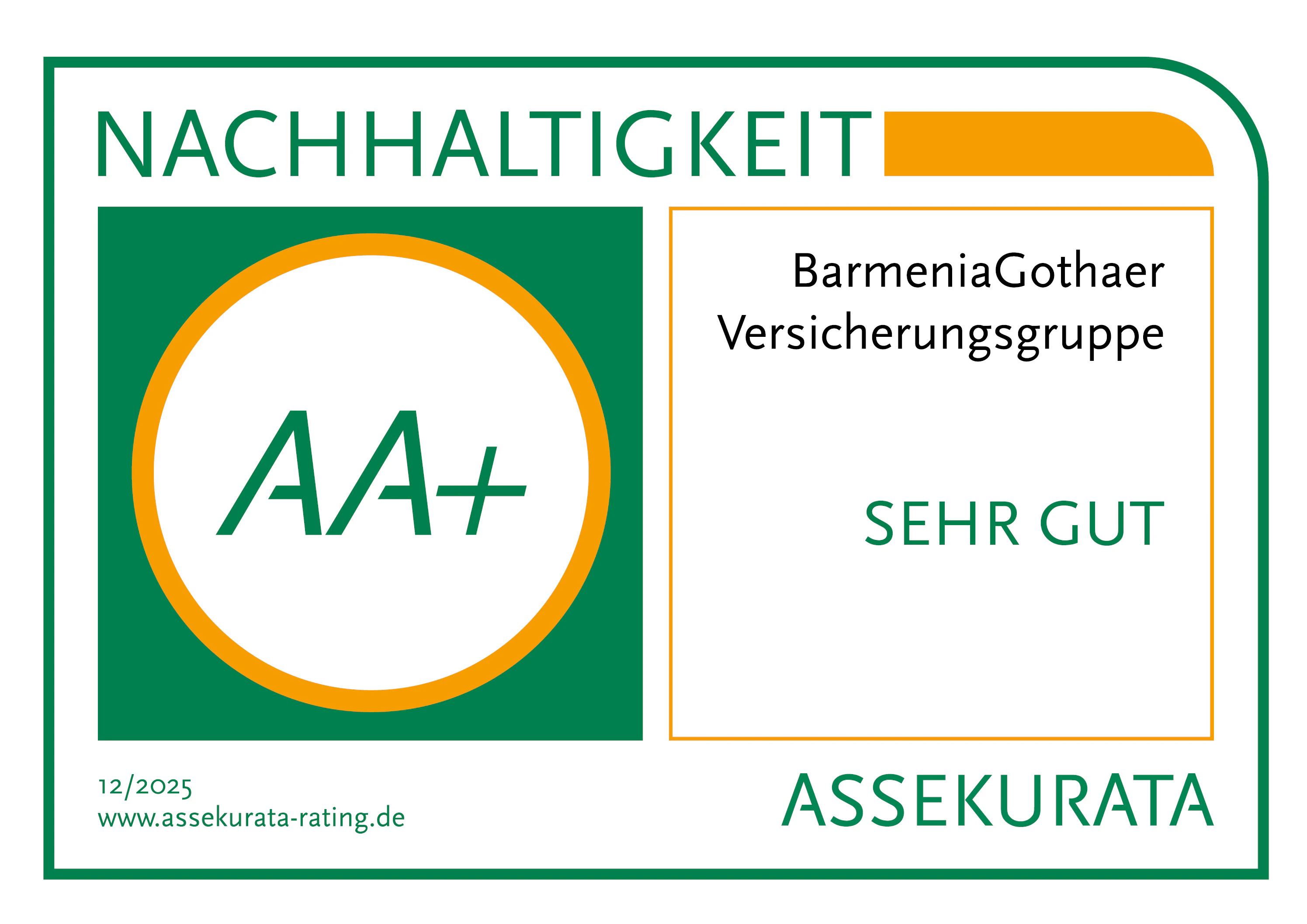 Assekurata-Nachhaltigkeitsrating