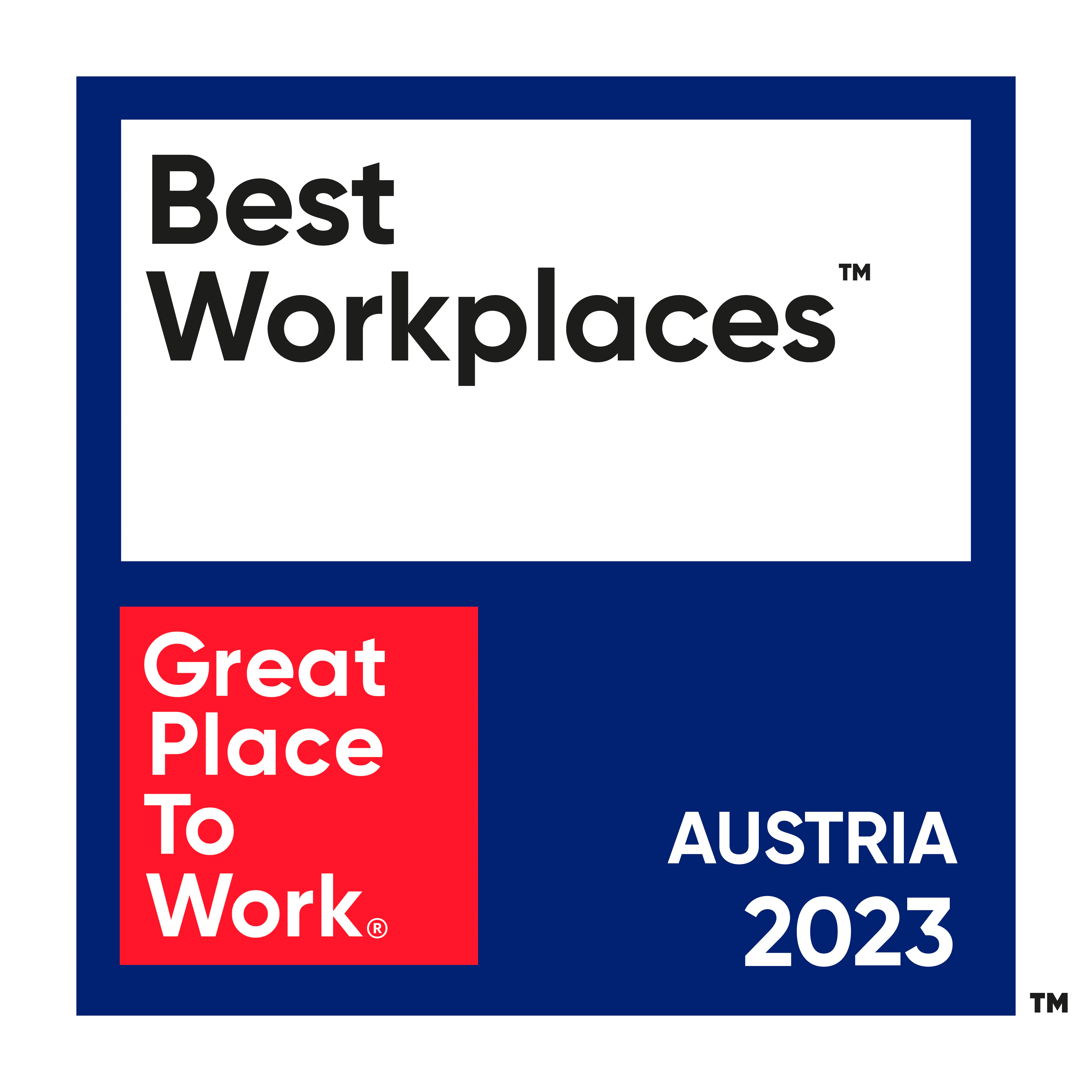 Best Workplace Austria 2023 - X-Small | Great Place To Work (TM)