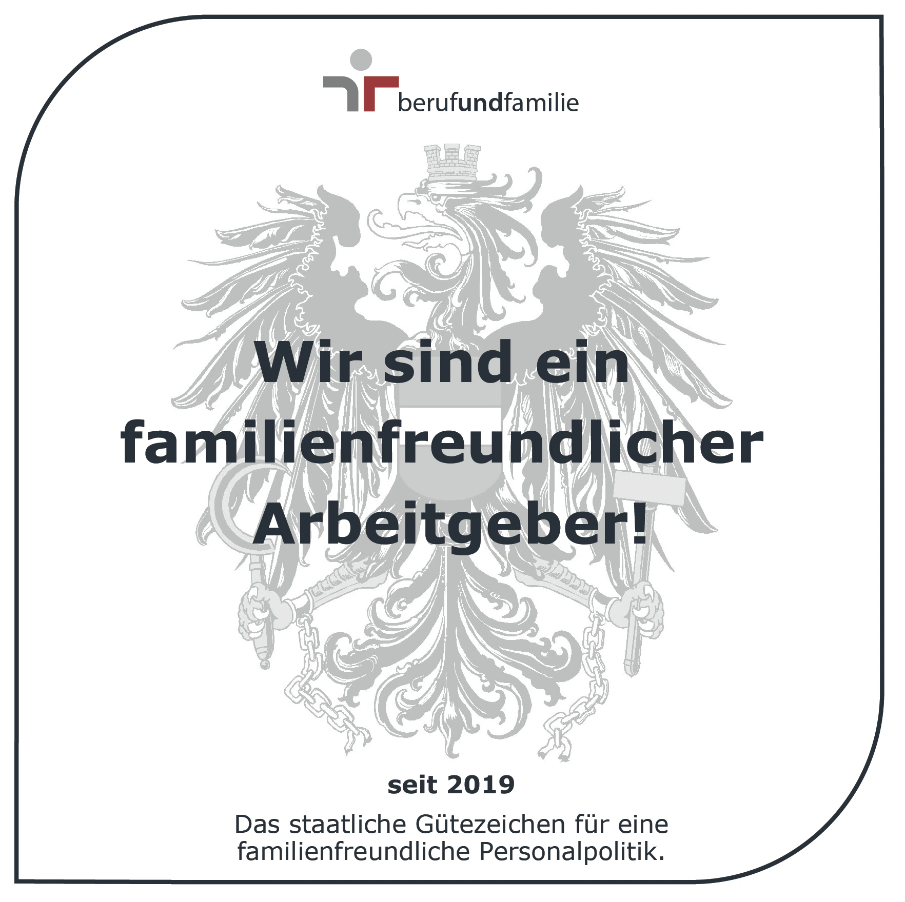 Zertifikat: Familienfreundlicher Arbeitgeber