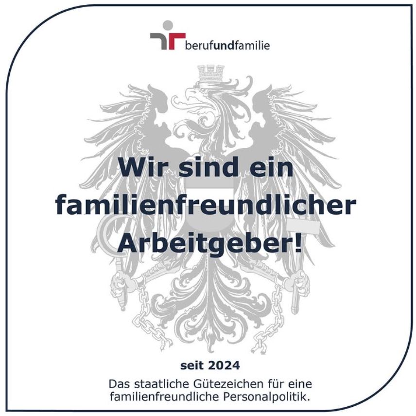 Wir sind ein zertifizierter Familienfreundlicher Arbeitgeber