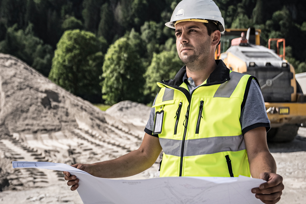 VERBUND-Mitarbeiter Kraftwerks-Baustelle