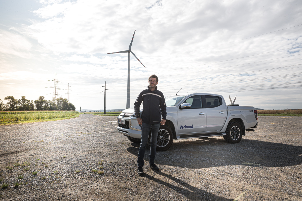 VERBUND-Mitarbeiter Windpark Bruck/Leitha
