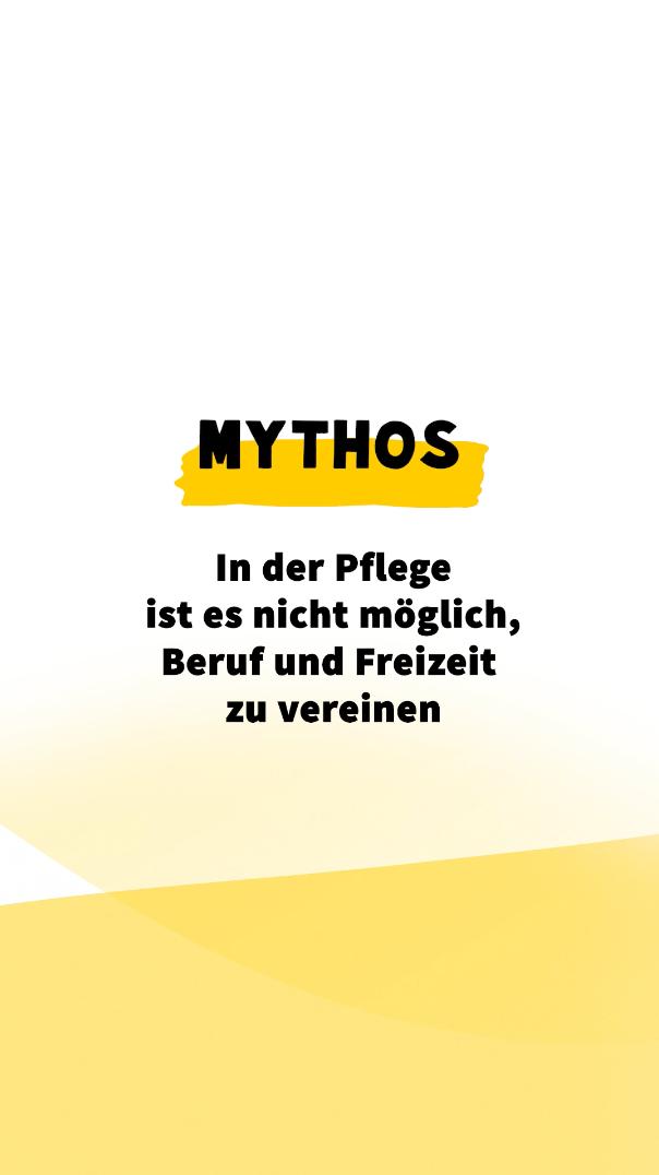 Hilfswerk NÖ - Mythen in der Pflege: In der Pflege ist es nicht möglich, Beruf und Freizeit zu vereinen
