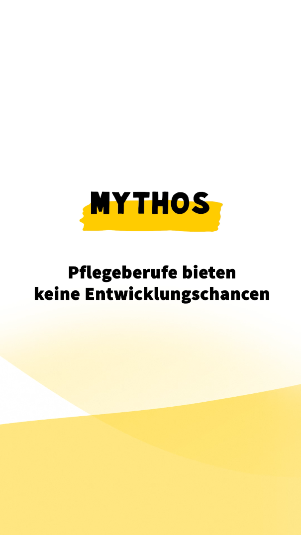 Hilfswerk NÖ - Mythen in der Pflege: Pflegeberufe bieten keine Entwicklungschancen
